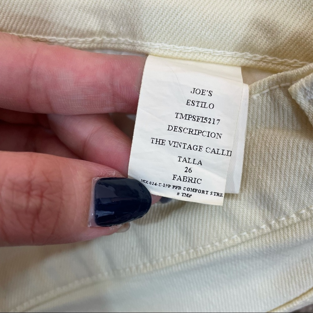 NWT Joe’s Jeans Callie Yellow Cropped Bootcut - Picture 5 of 8